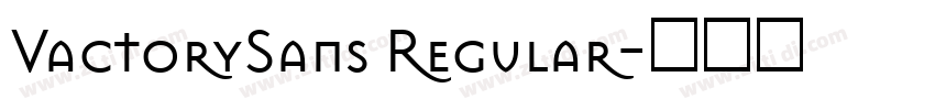 VactorySans Regular字体转换